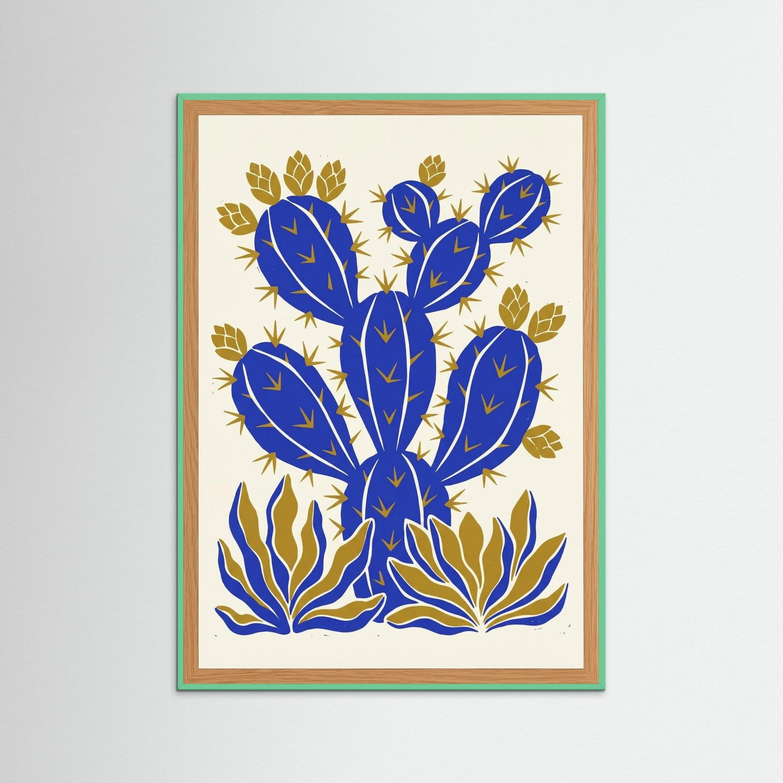 Mint Wood Azure Ochre Blooms