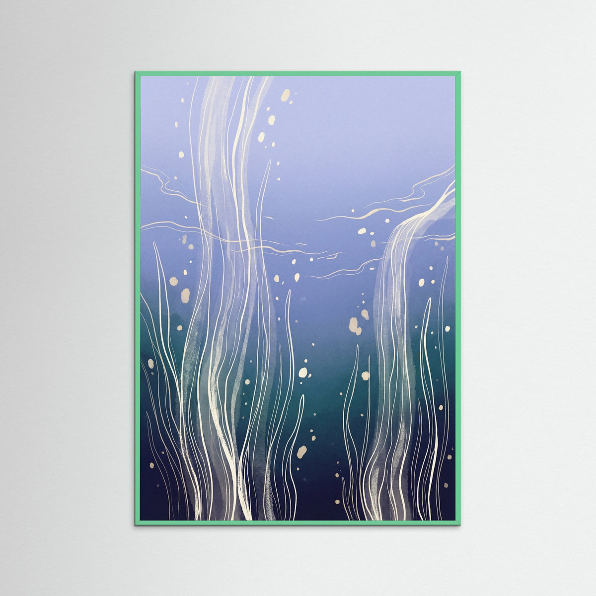 Mint Wood Azure Swirl