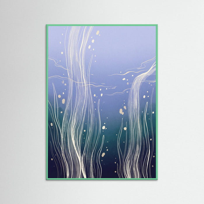 Mint Wood Azure Swirl