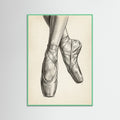 Mint Wood Ballet Dancer Study