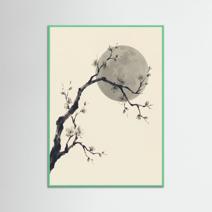 Mint Wood Bamboo Zen Sunset