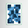 Mint Wood Bauhaus Blue Depths