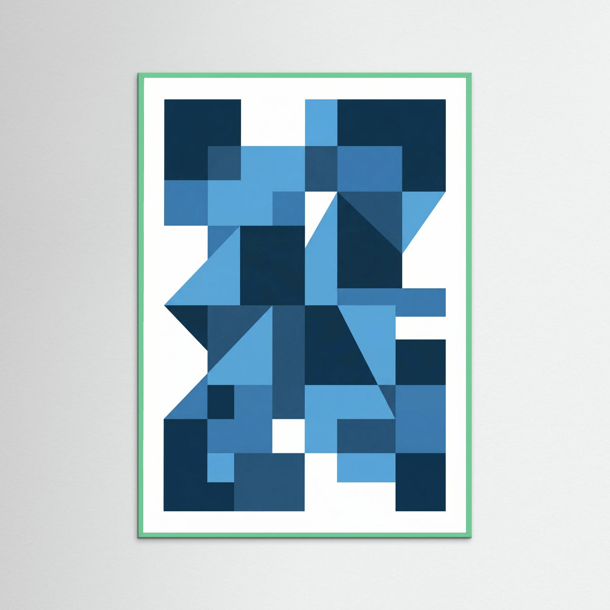 Mint Wood Bauhaus Blue Depths