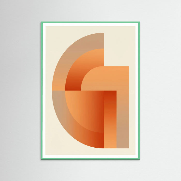 Mint Wood Bauhaus Sunburst