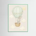 Mint Wood Bear Hot Air Balloon