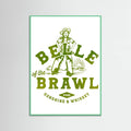Mint Wood Belle Of The Brawl Cowgirl Wall Art Poster