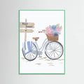 Affiche Bicycle at beach – affiche et impression d’art