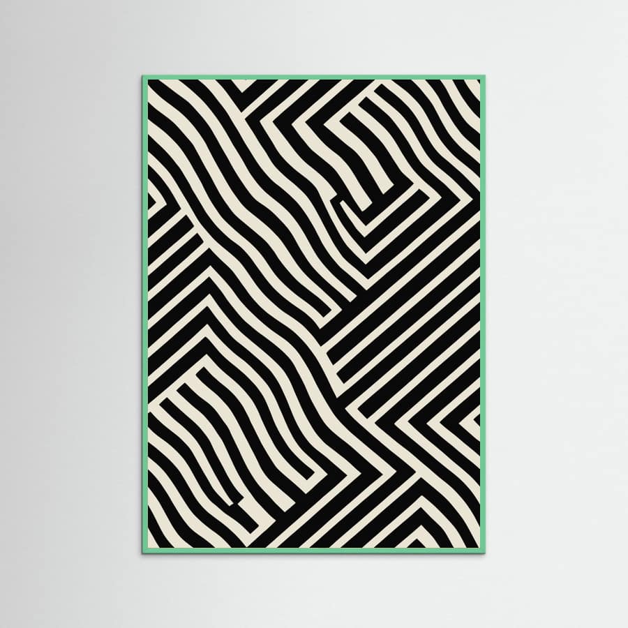 Black And White Poster – plakat og kunsttryk