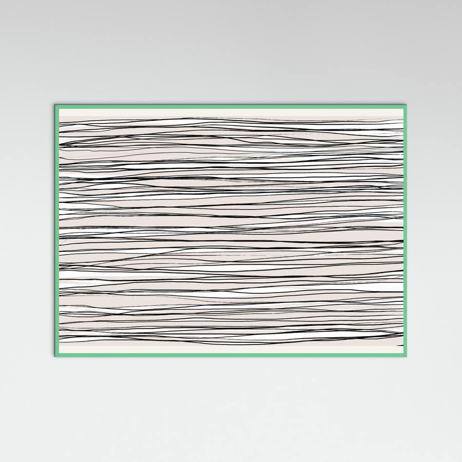 Black on Beige Lines Poster – poster and art print