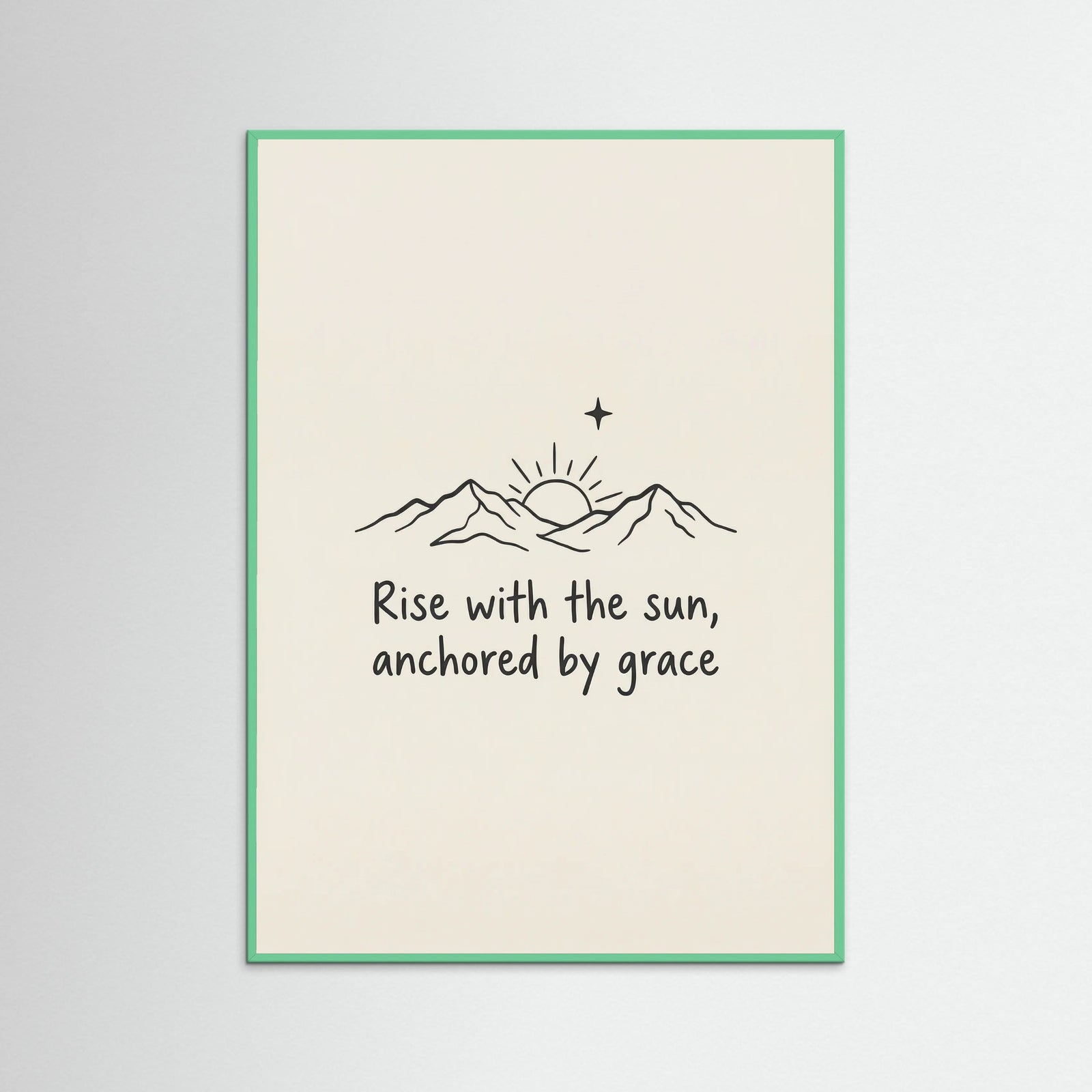 Mint Wood Blessed Resilient