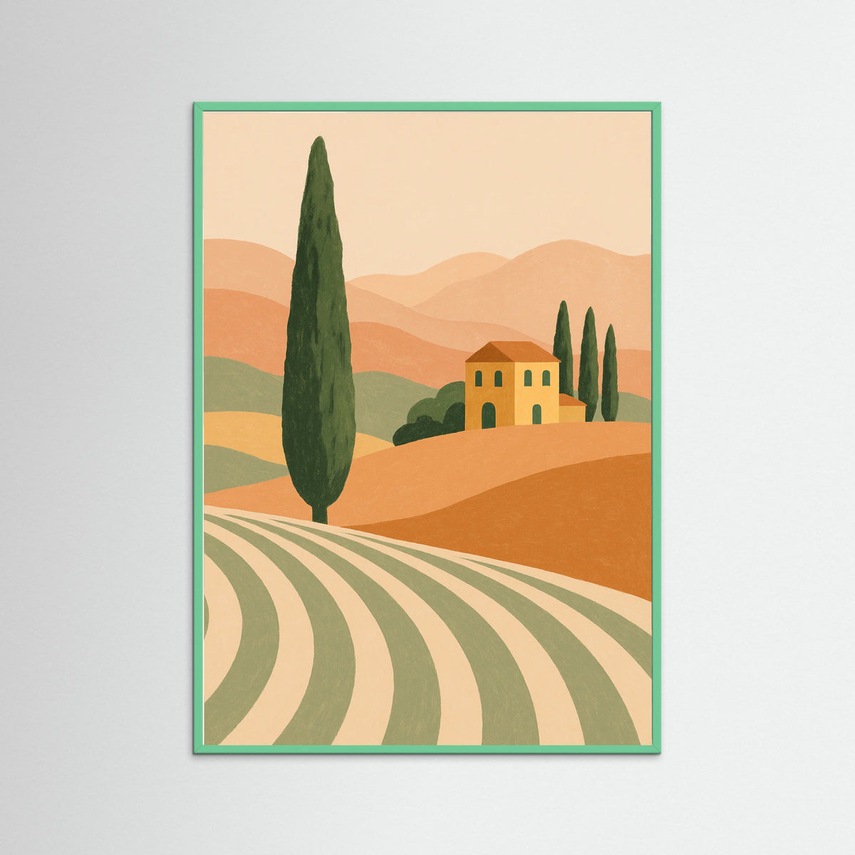 Mint Wood Blossom Vignette