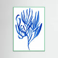 Blue Aquatic Plant Poster 4 – poster and art print