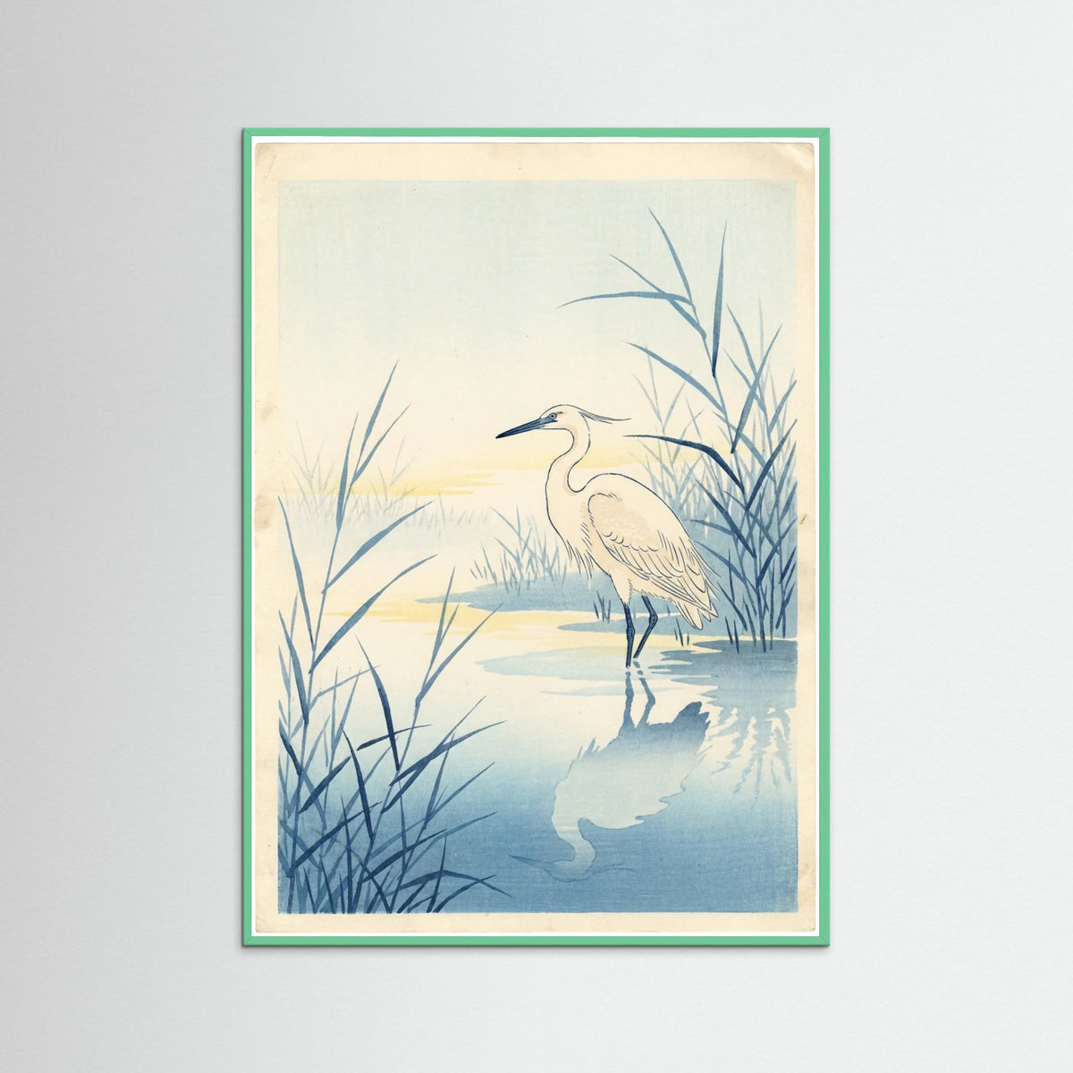 Mint Wood Blue Bloom Serenity