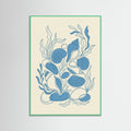 Mint Wood Blue Bloom Study