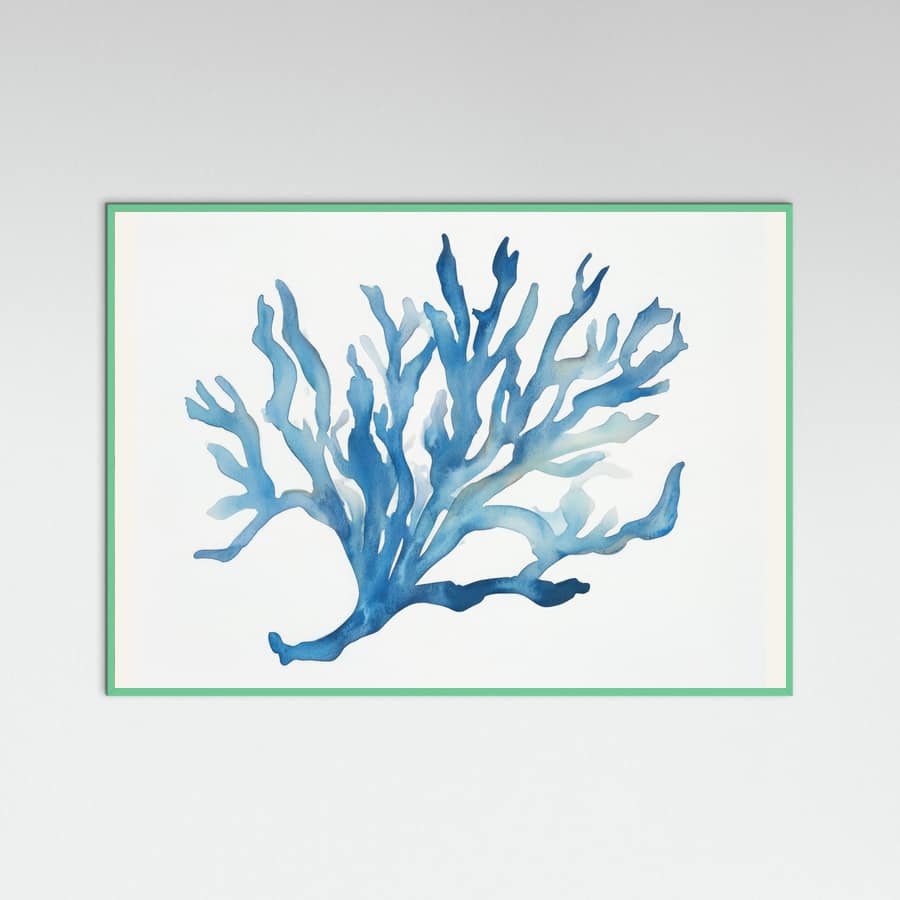 Blue Coral Poster – plakat og kunsttryk