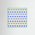 Poster Blue Crabs Nautical Pattern – poster e stampa artistica