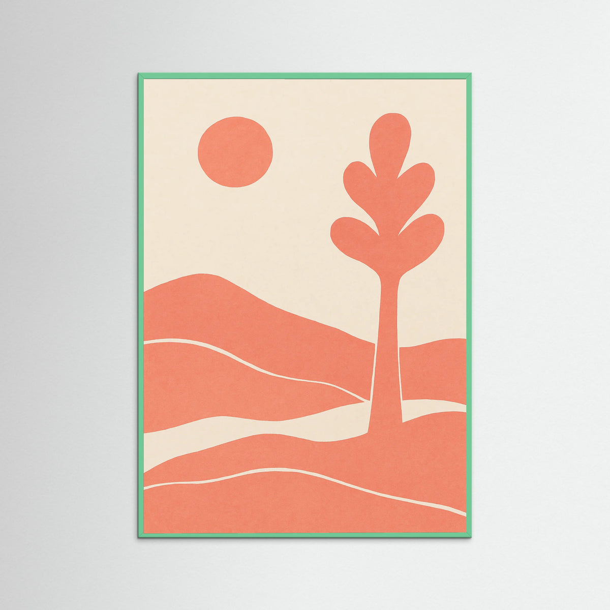 Mint Wood Blue Cutout Nude