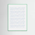 Plakat Blue Howdy – plakat i druk artystyczny