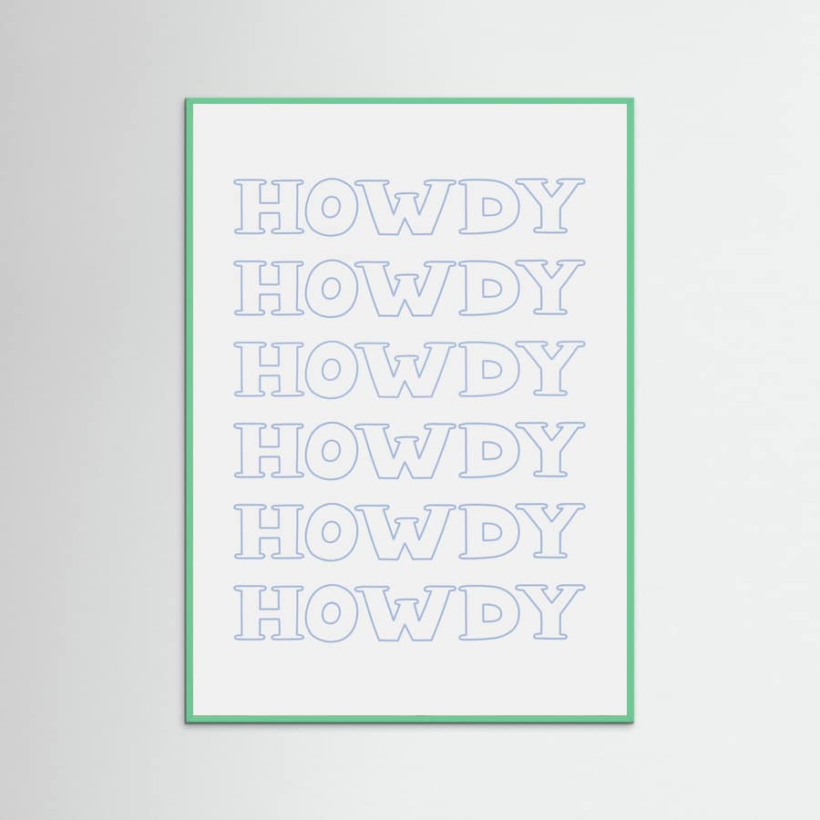 Plakat Blue Howdy – plakat i druk artystyczny