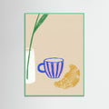 Mint Wood Blue Moka Still Life