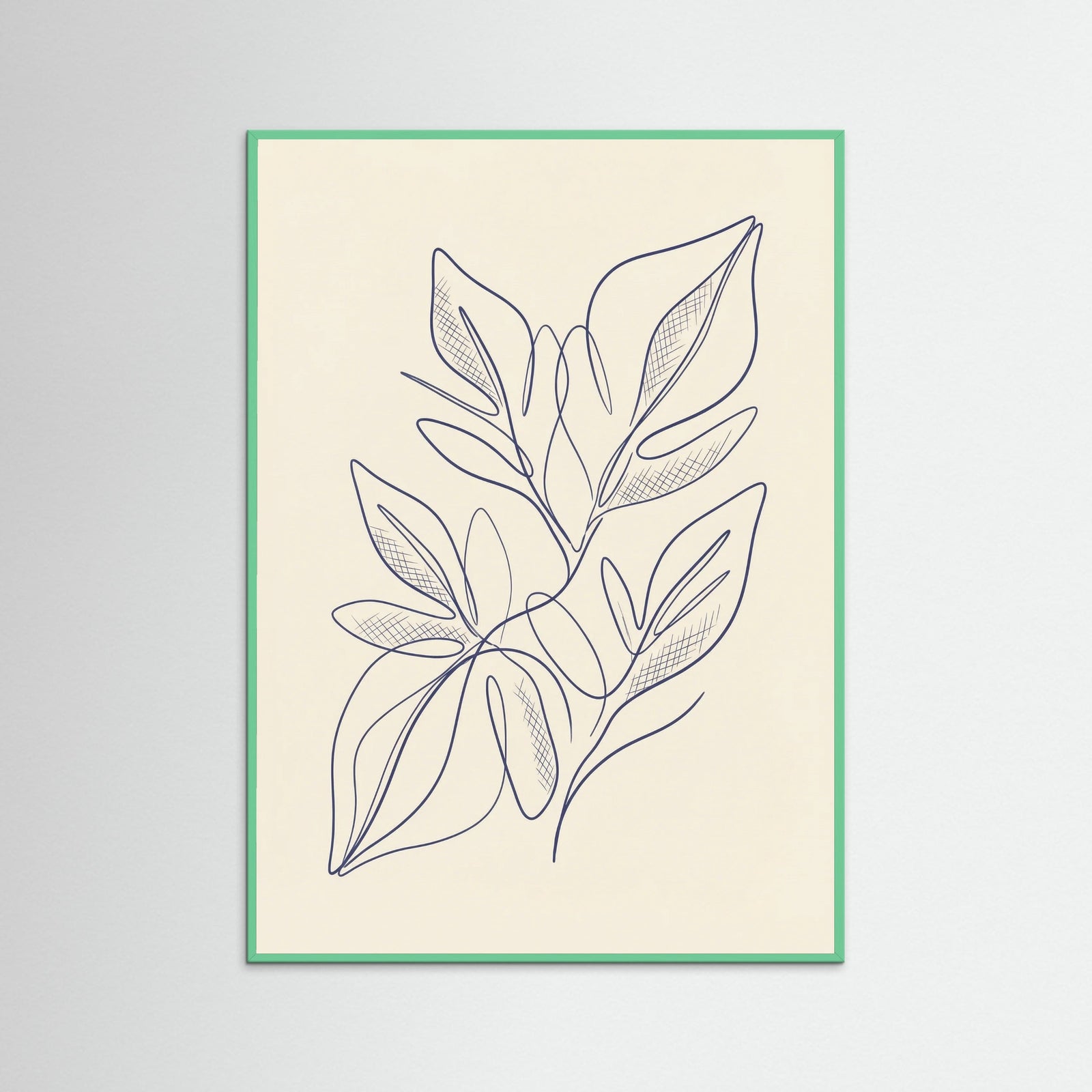 Mint Wood Blue Still Contemplation