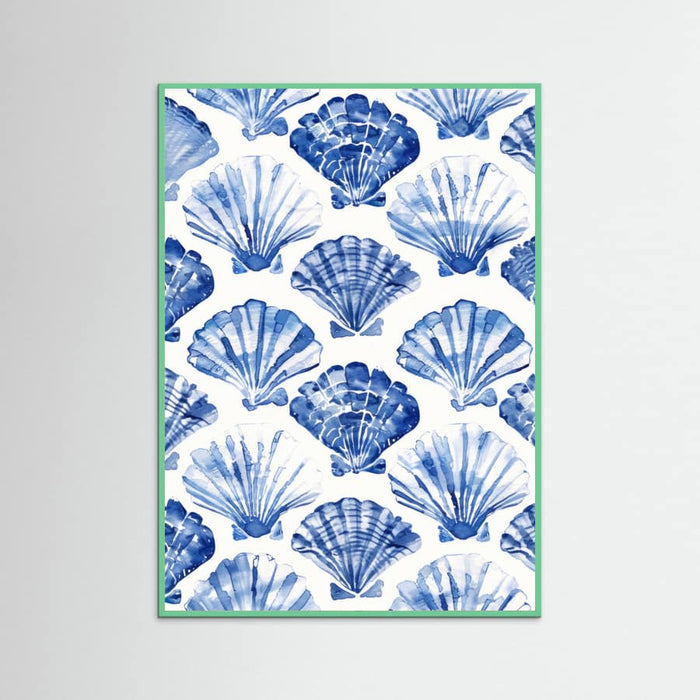 Blueshellpattern Poster – Poster und Kunstdruck