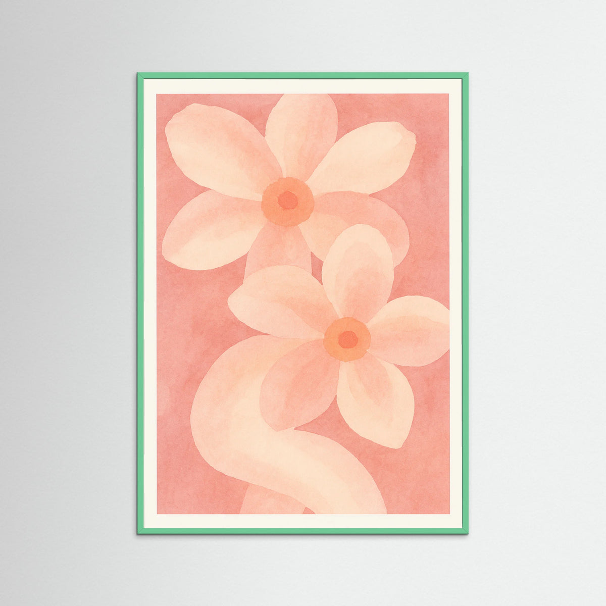 Mint Wood Blush Petals