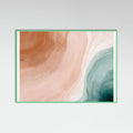 Blush Sand and Teal Sea Poster – plakat og kunsttryk