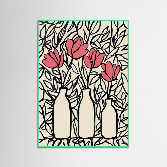Mint Wood Blushing Bloom Trio