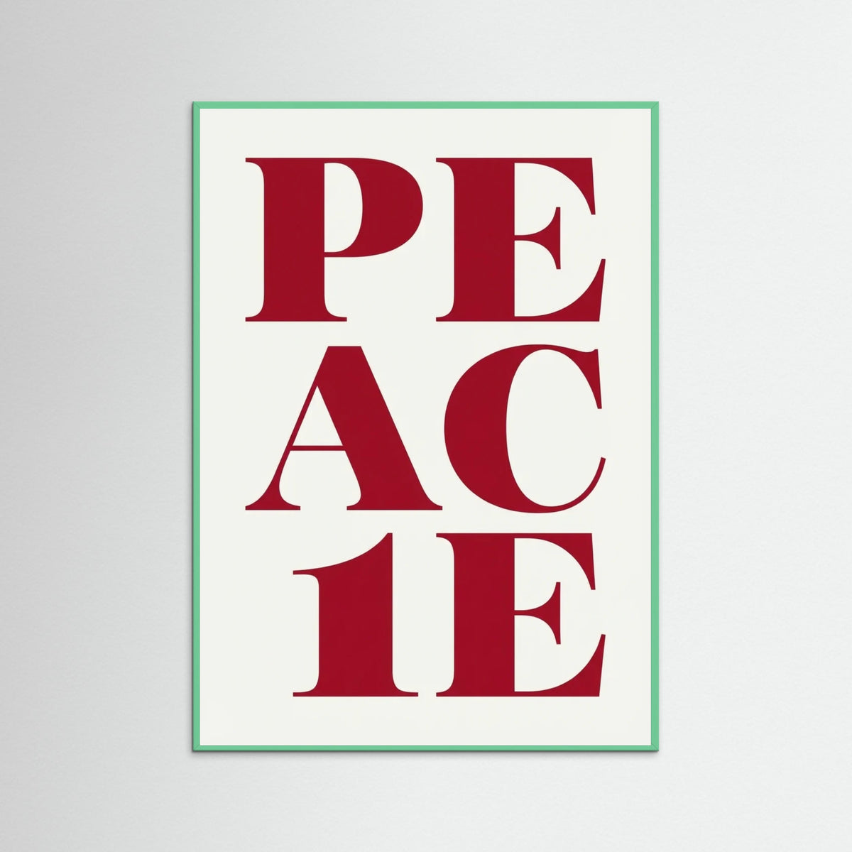 Mint Wood Bold Festive Joy