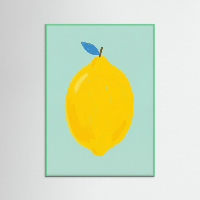 Bold Green Pear – poster and art print