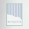 Póster Bonjour Stripes – póster e impresión artística