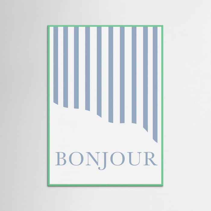 Póster Bonjour Stripes – póster e impresión artística