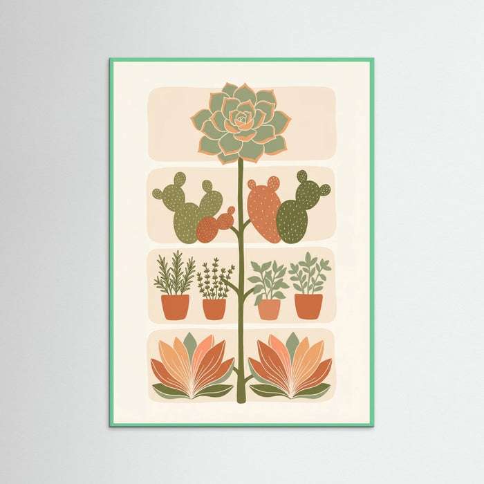 Mint Wood Botanical Blocks