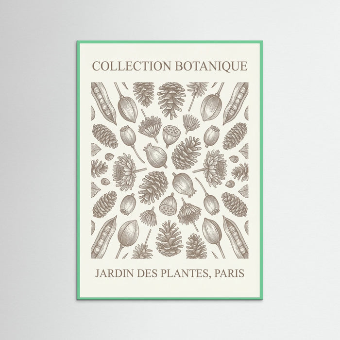 Mint Wood Botanical Etchings