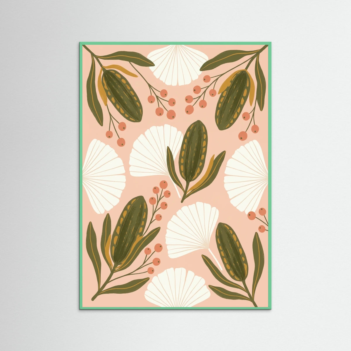Mint Wood Botanical Flow