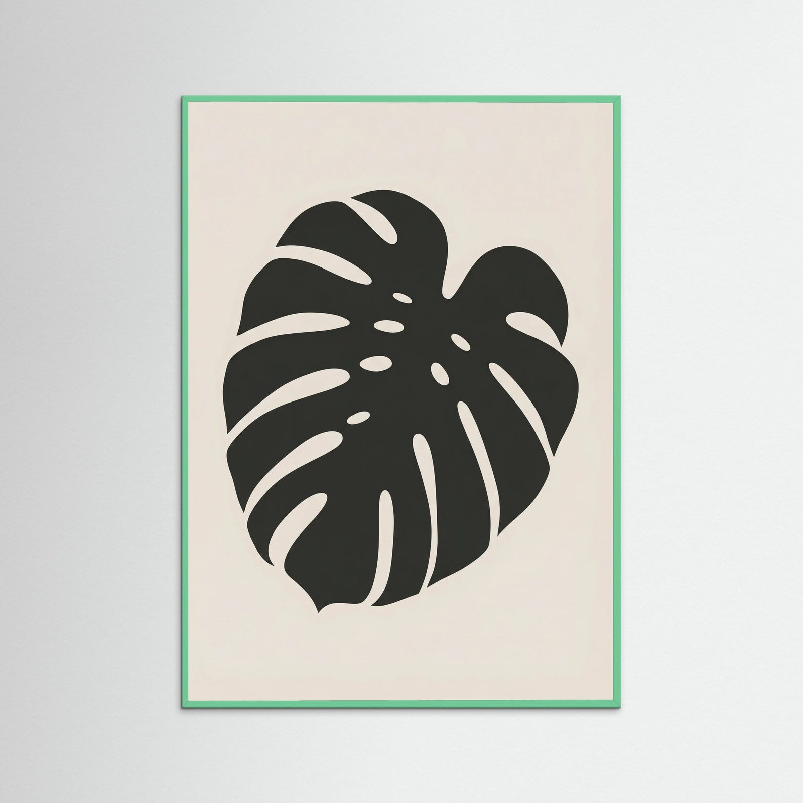 Mint Wood Botanical Silhouette