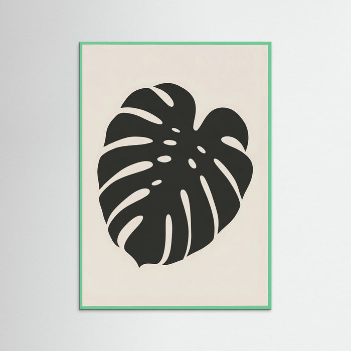 Mint Wood Botanical Silhouette