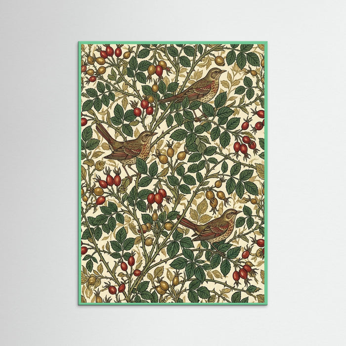 Mint Wood Botanical Tapestry