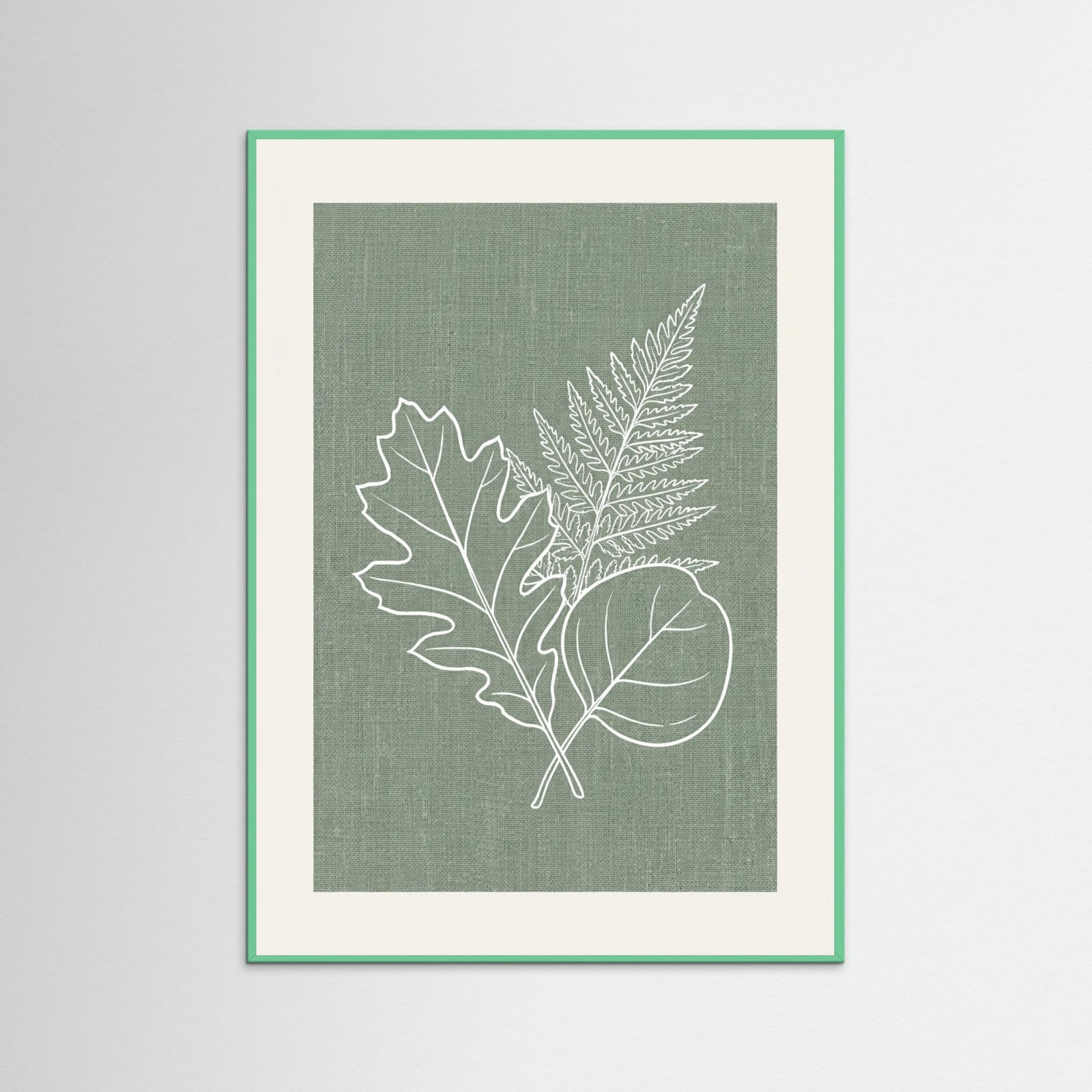 Mint Wood Botanical Vessel