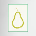 Mint Wood Brushstroke Apple Slice