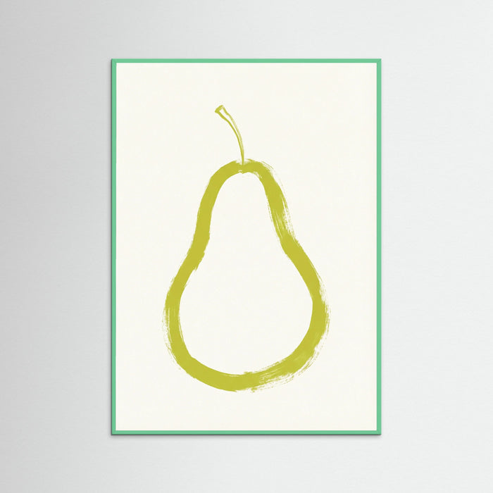 Brushstroke Apple Slice – poster and art print