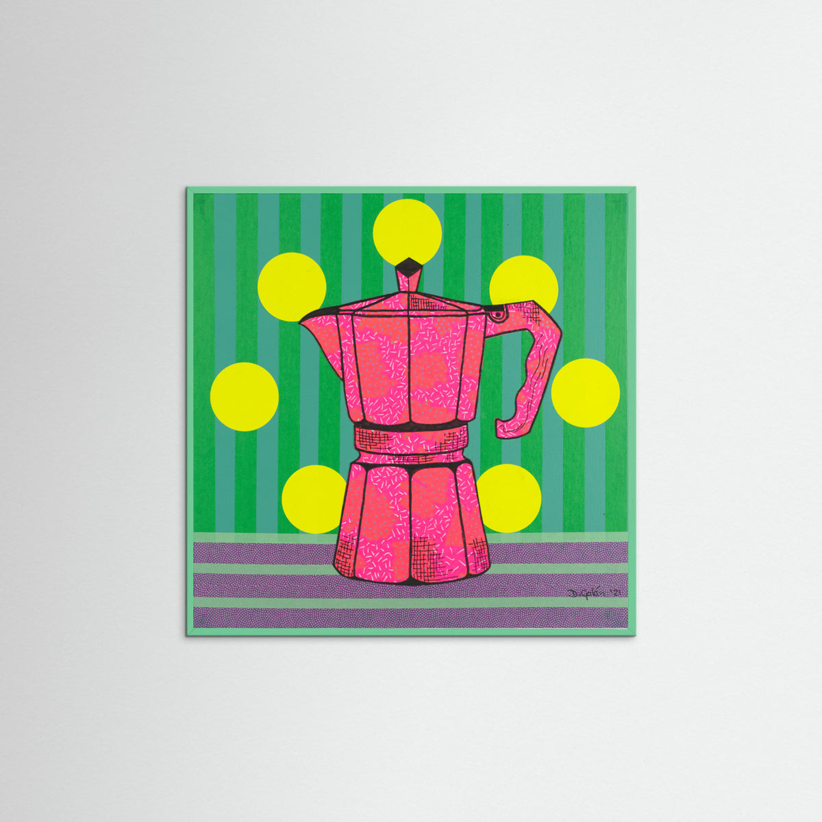 Mint Wood Cafe Ole Poster