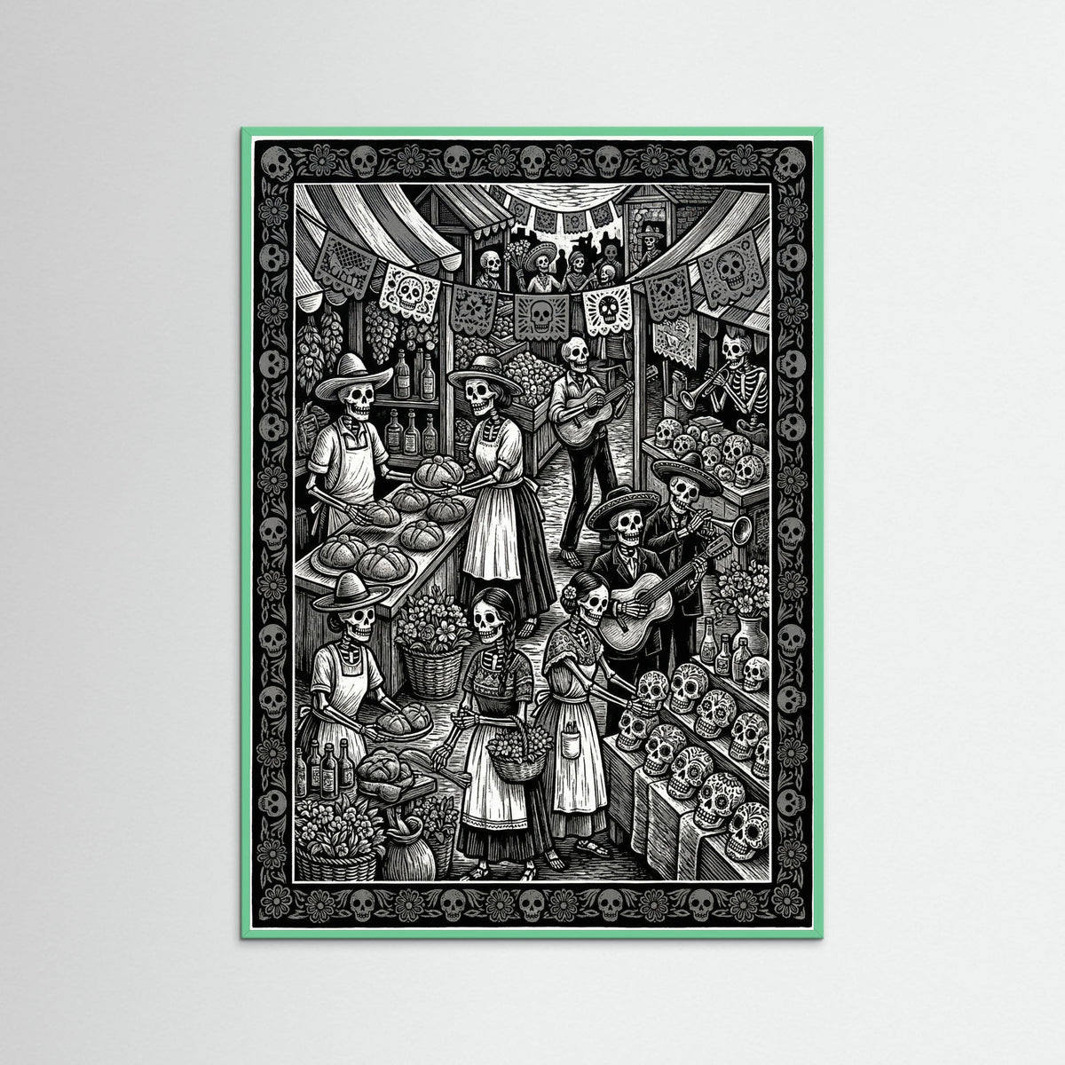 Mint Wood Calavera Tapatia Chronicle