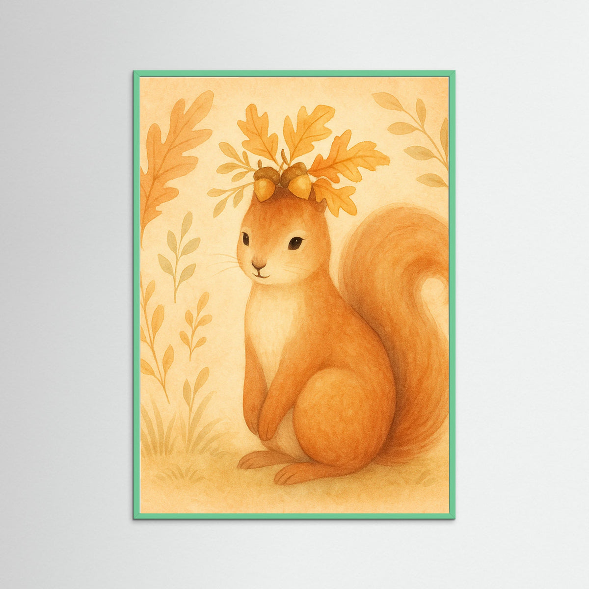 Mint Wood Calm Squirrel