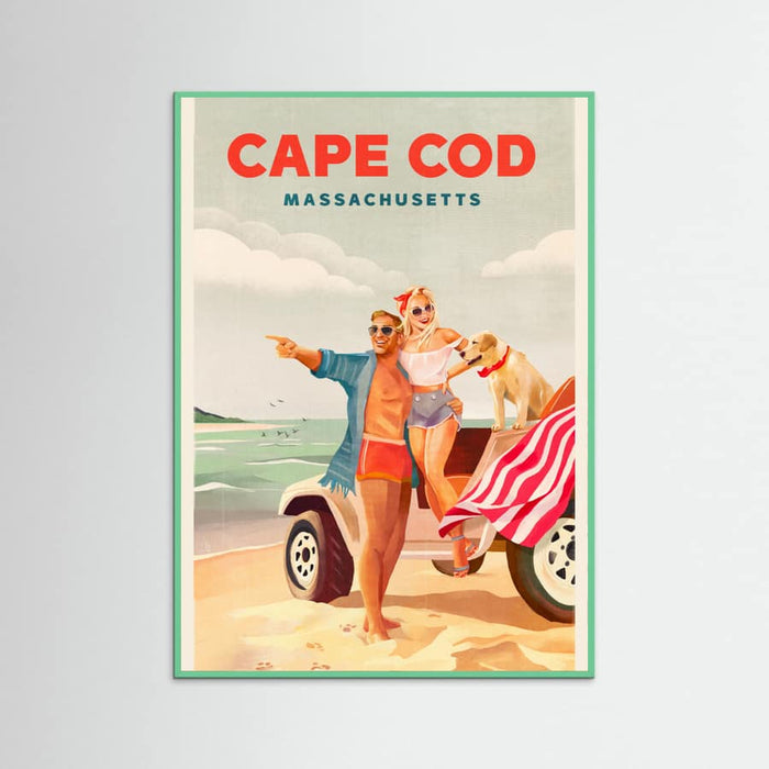 Mint Wood Cape Cod Massachusetts Summer Beach Art Poster