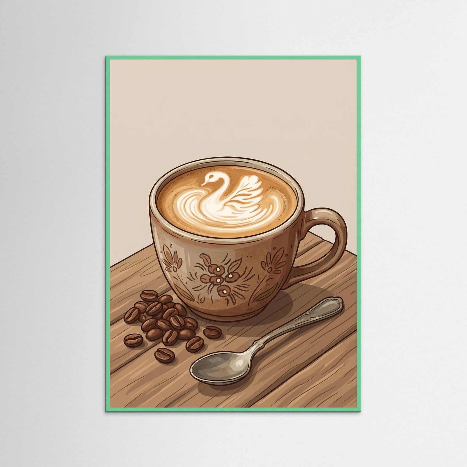 Mint Wood Cappuccino Bliss