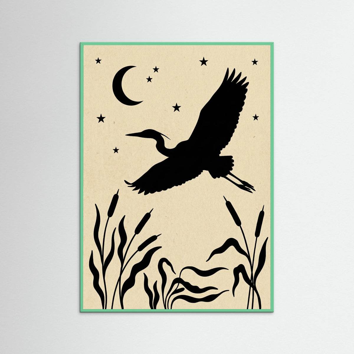 Mint Wood Celestial Deer