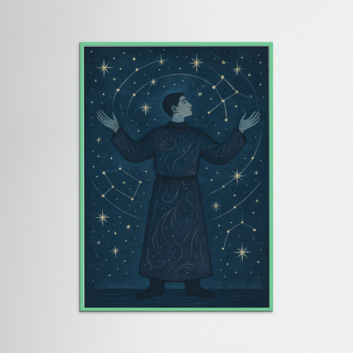 Mint Wood Celestial Waltz