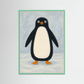 Mint Wood Charming Penguin